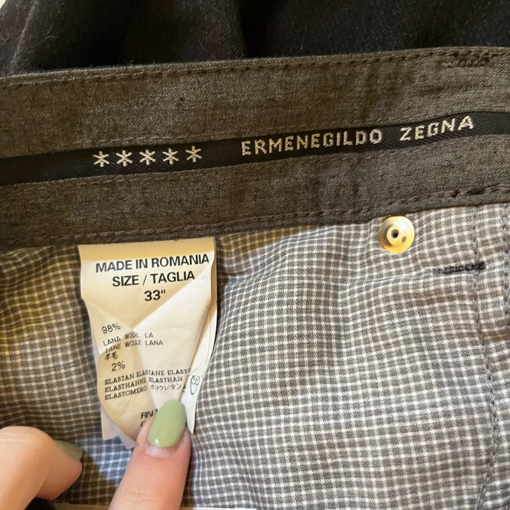 Ermenegildo Zegna Charcoal Trousers - Picture 4 of 6